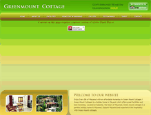 Tablet Screenshot of greenmountcottages.com